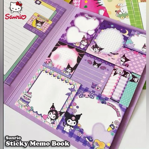 Sanrio Kuromi Ultimate Desk Set 💜 Coquette Purple Room Decor + Stationery Bundle - Picture 3 of 14